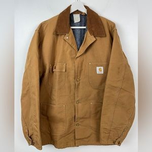 Vintage Carhartt Chore Jacket Blanket Lined Men's 44 XL